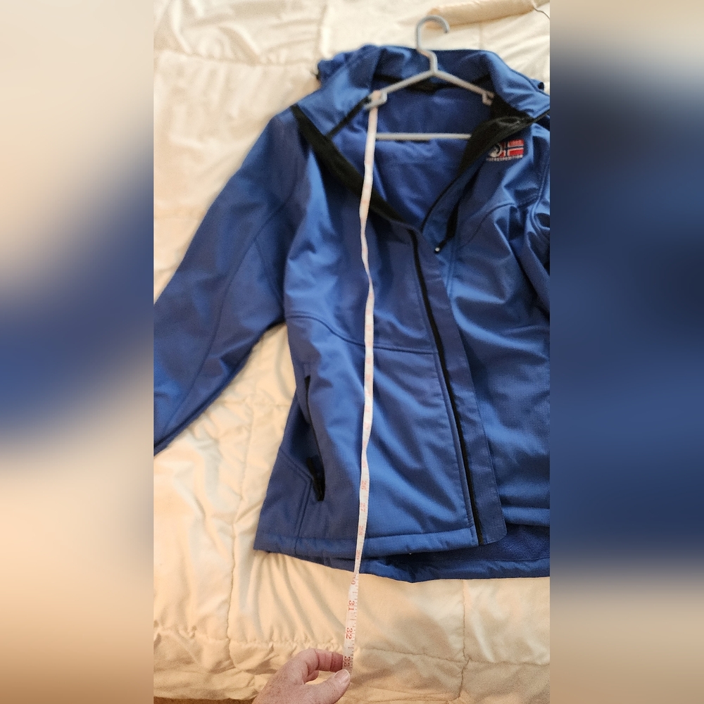 Womans Blue Softshell Waterproof Jacket - image 7